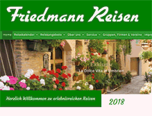 Tablet Screenshot of friedmann-reisen.de